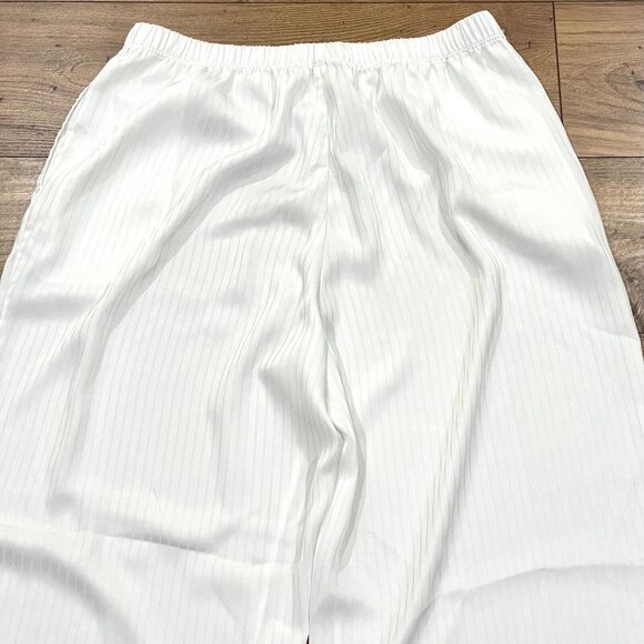 NAP Loungewear Pants Womens XXL Wide Leg Palazzo Pajama Faint Stripe Pull On - Picture 9 of 16